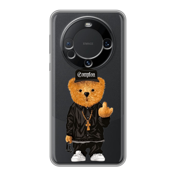 Силиконовый чехол на Huawei Mate 60 с принтом Плюшевый медведь