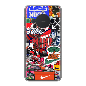 Силиконовый чехол на Huawei Mate 60 с принтом Найк Nike яркий