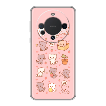 Силиконовый чехол на Huawei Mate 60 с принтом Hello Kitty Хелоу Кити