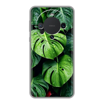 Силиконовый чехол на Huawei Mate 60 с принтом Листья