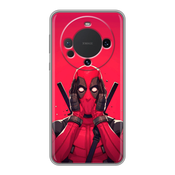 Силиконовый чехол на Huawei Mate 60 с принтом Дедпул Deadpool