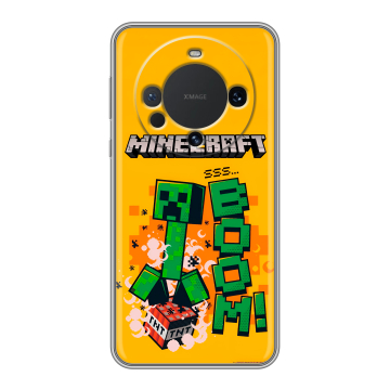 Силиконовый чехол на Huawei Mate 60 с принтом Майнкрафт Minecraft