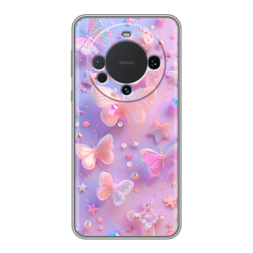 Силиконовый чехол на Huawei Mate 60 с принтом Бабочки
