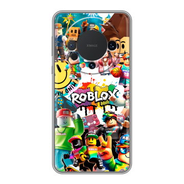 Силиконовый чехол на Huawei Mate 60 с принтом Roblox Роблокс