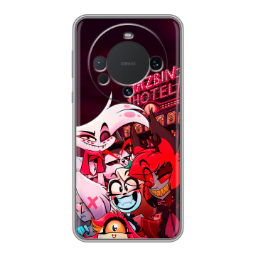 Силиконовый чехол на Huawei Mate 60 с принтом Hazbin Hotel Отель Хазбин