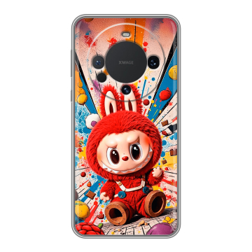 Силиконовый чехол на Huawei Mate 60 с принтом Labubu Лабубу