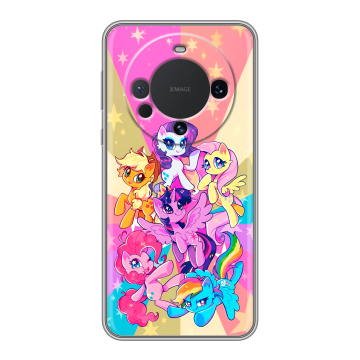 Силиконовый чехол на Huawei Mate 60 с принтом My little pony Дружба чудо Силиконовый чехол на Huawei Mate 60 с принтом My little pony Дружба чудо