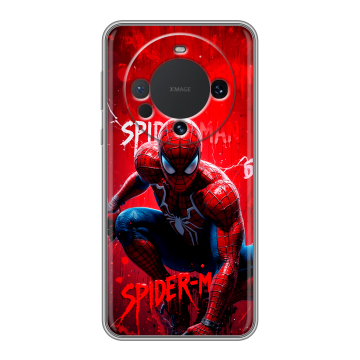 Силиконовый чехол на Huawei Mate 60 с принтом Spiderman Человек паук