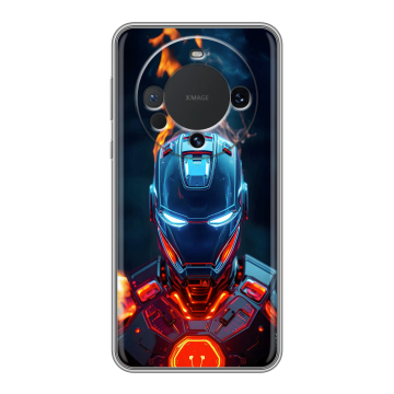 Силиконовый чехол на Huawei Mate 60 с принтом IronMan Железный человек