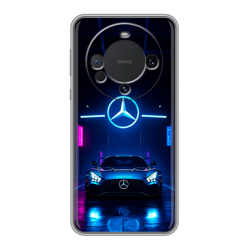 Силиконовый чехол на Huawei Mate 60 с принтом Mercedes Мерседес