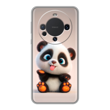 Силиконовый чехол на Huawei Mate 60 с принтом милая панда