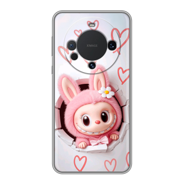 Силиконовый чехол на Huawei Mate 60 с принтом Labubu Лабубу