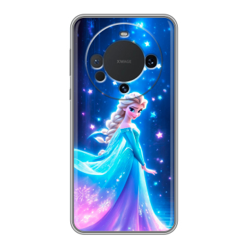 Силиконовый чехол на Huawei Mate 60 с принтом Холодное сердце Frozen