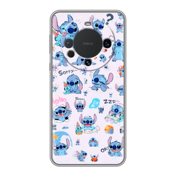 Силиконовый чехол на Huawei Mate 60 с принтом Лило и Стич