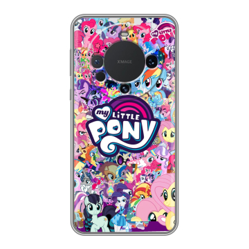 Силиконовый чехол на Huawei Mate 60 с принтом My little pony Дружба чудо