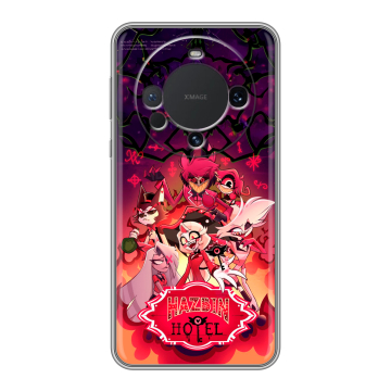 Силиконовый чехол на Huawei Mate 60 с принтом Hazbin Hotel Отель Хазбин