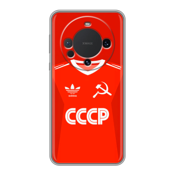 Силиконовый чехол на Huawei Mate 60 с принтом Флаг Герб СССР