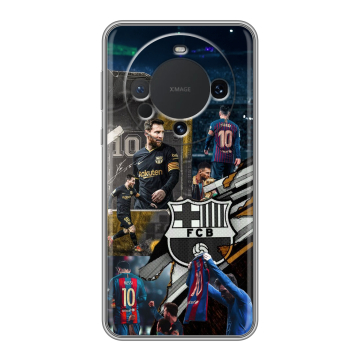 Силиконовый чехол на Huawei Mate 60 с принтом Messi Barcelona Силиконовый чехол на Huawei Mate 60 с принтом Messi Barcelona