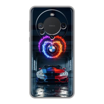 Силиконовый чехол на Huawei Mate 60 с принтом BMW БМВ