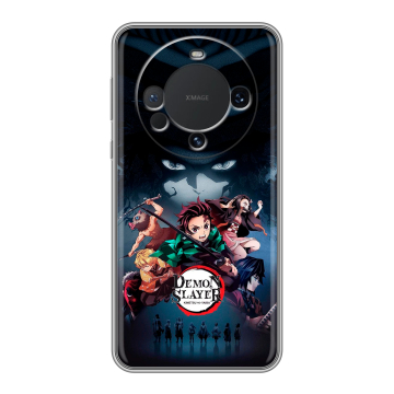 Силиконовый чехол на Huawei Mate 60 с принтом Demon Slayer Клинок рассекающий демонов