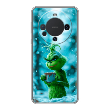 Силиконовый чехол на Huawei Mate 60 с принтом Новый год гринч