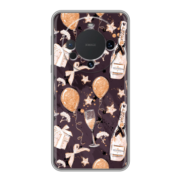 Силиконовый чехол на Huawei Mate 60 с принтом Новый год