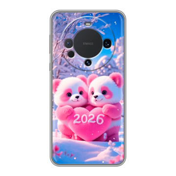 Силиконовый чехол на Huawei Mate 60 с принтом Новый год