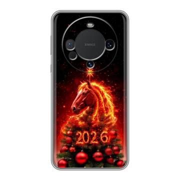 Силиконовый чехол на Huawei Mate 60 с принтом Новый год