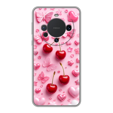 Силиконовый чехол на Huawei Mate 60 с принтом для девочек