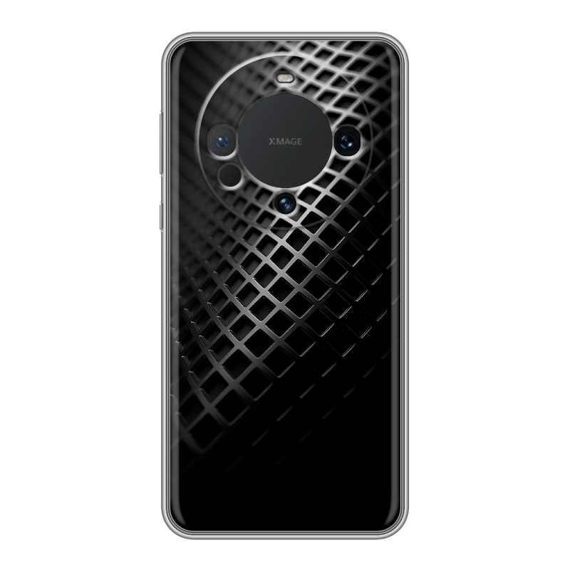 Силиконовый чехол на Huawei Mate 60 с принтом Текстура металла Силиконовый чехол на Huawei Mate 60 с принтом Текстура металла