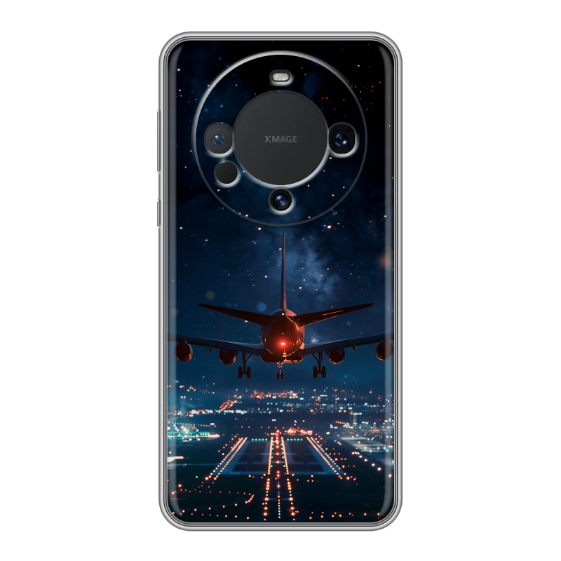 Силиконовый чехол на Huawei Mate 60 с принтом самолет Силиконовый чехол на Huawei Mate 60 с принтом самолет