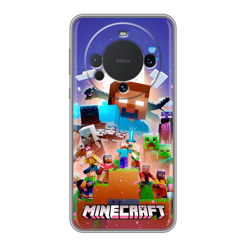 Силиконовый чехол на Huawei Mate 60 с принтом Майнкрафт Minecraft Силиконовый чехол на Huawei Mate 60 с принтом Майнкрафт Minecraft