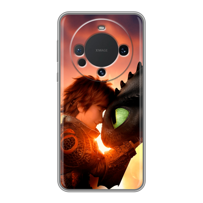 Силиконовый чехол на Huawei Mate 60 с принтом Как приручить дракона Силиконовый чехол на Huawei Mate 60 с принтом Как приручить дракона