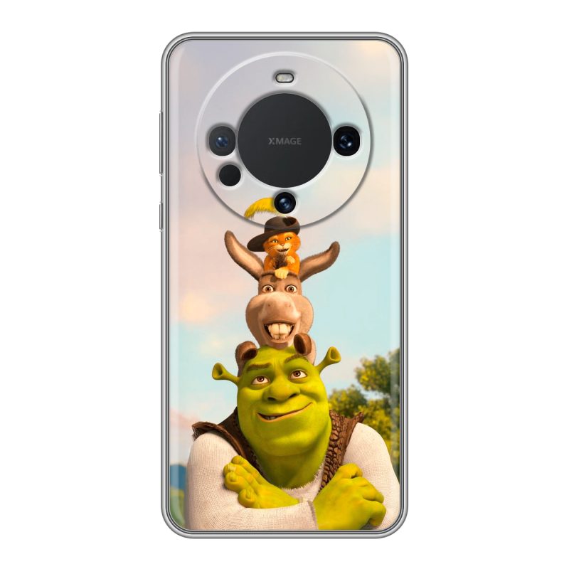 Силиконовый чехол на Huawei Mate 60 с принтом Шрек Shrek Силиконовый чехол на Huawei Mate 60 с принтом Шрек Shrek