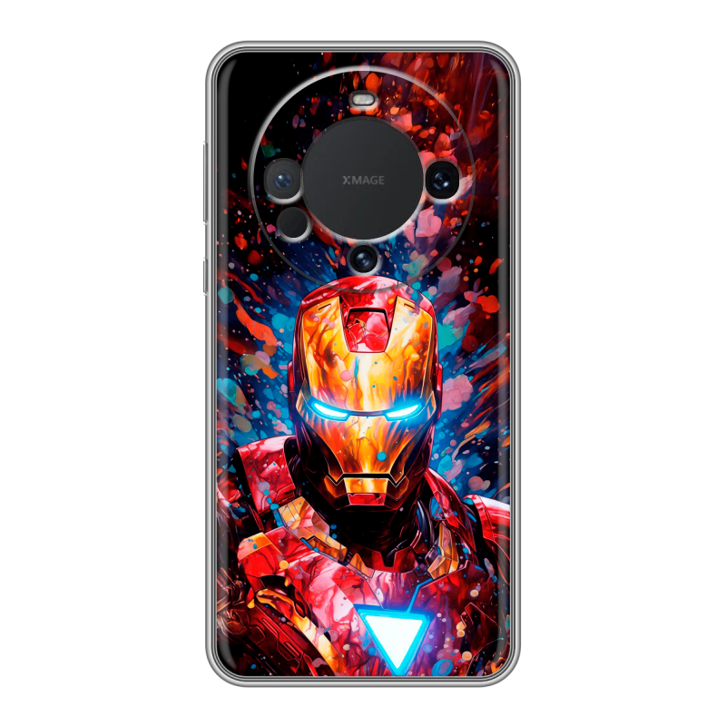 Силиконовый чехол на Huawei Mate 60 с принтом Железный человек Ironman Силиконовый чехол на Huawei Mate 60 с принтом Железный человек Ironman