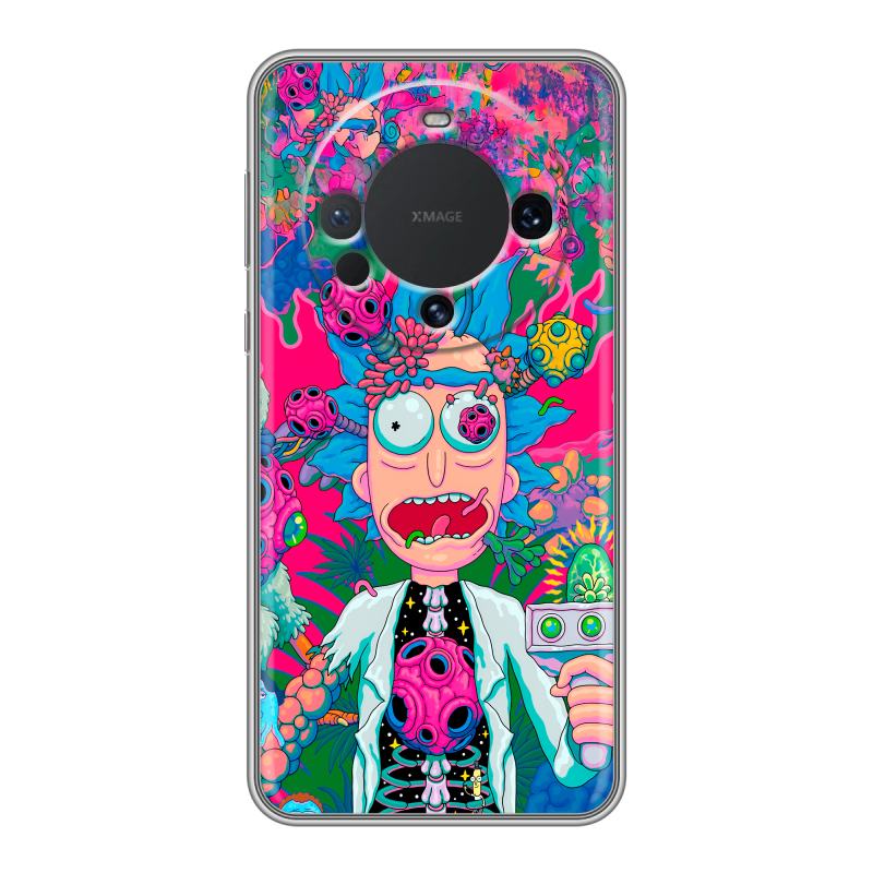 Силиконовый чехол на Huawei Mate 60 с принтом Рик и Морти Rick Morty Силиконовый чехол на Huawei Mate 60 с принтом Рик и Морти Rick Morty