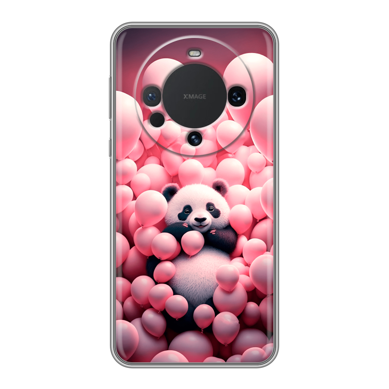 Силиконовый чехол на Huawei Mate 60 с принтом Панда Силиконовый чехол на Huawei Mate 60 с принтом Панда