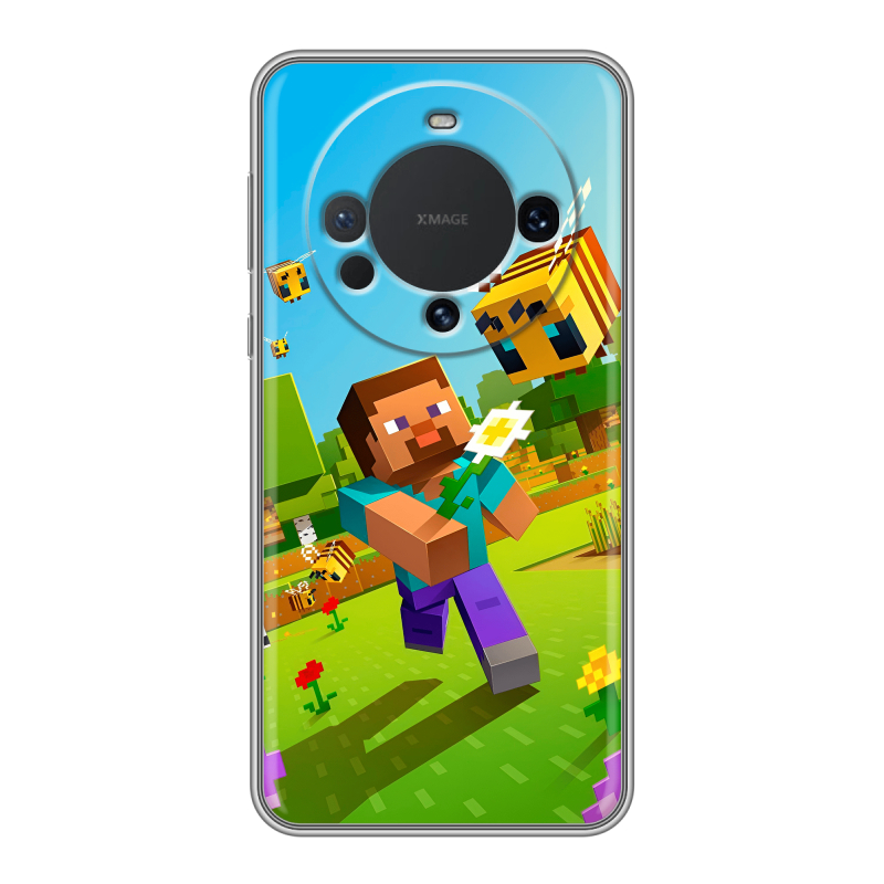 Силиконовый чехол на Huawei Mate 60 с принтом Майнкрафт Minecraft Силиконовый чехол на Huawei Mate 60 с принтом Майнкрафт Minecraft