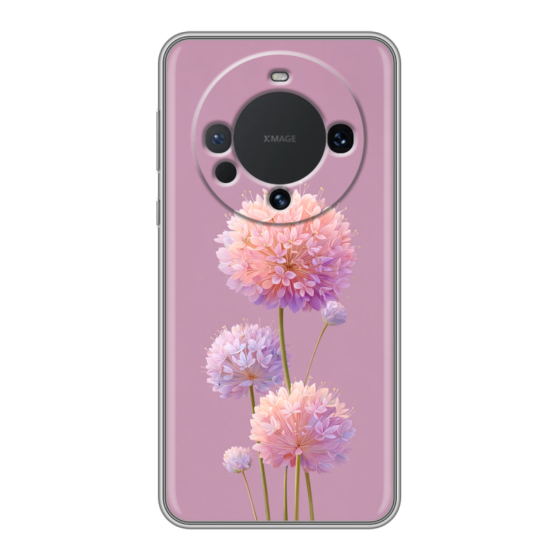 Силиконовый чехол на Huawei Mate 60 с принтом Цветы Силиконовый чехол на Huawei Mate 60 с принтом Цветы