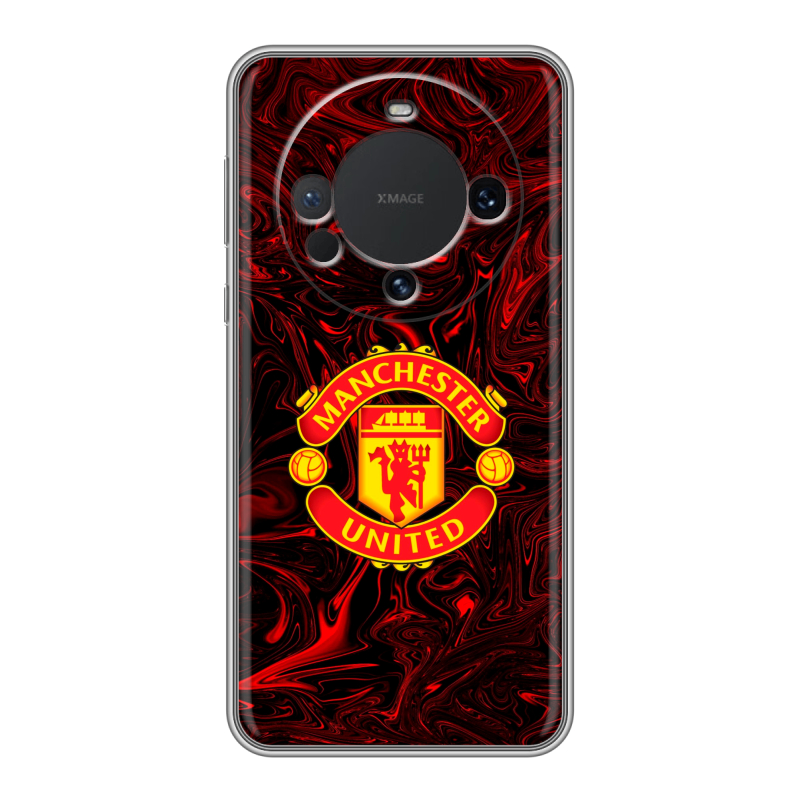 Силиконовый чехол на Huawei Mate 60 с принтом Manchester United Силиконовый чехол на Huawei Mate 60 с принтом Manchester United