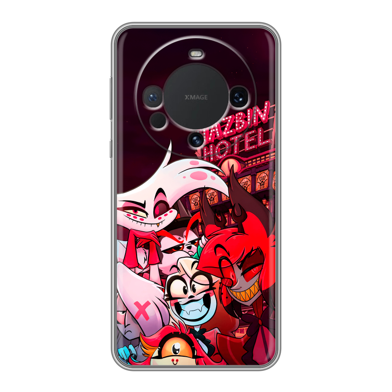 Силиконовый чехол на Huawei Mate 60 с принтом Hazbin Hotel Отель Хазбин Силиконовый чехол на Huawei Mate 60 с принтом Hazbin Hotel Отель Хазбин