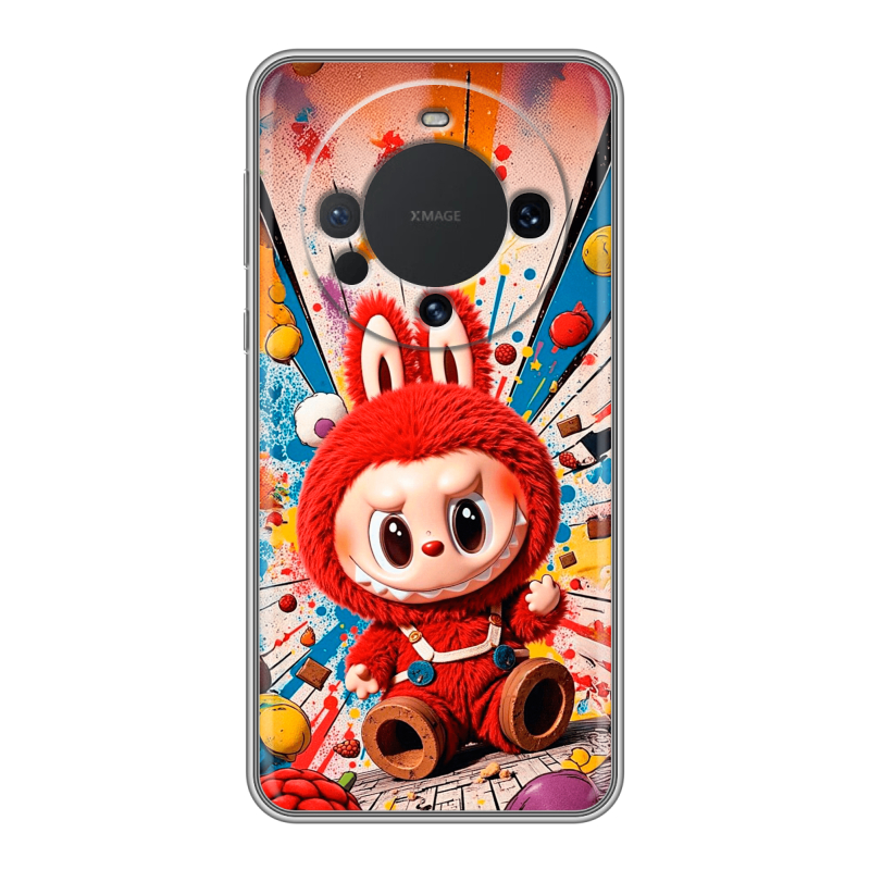 Силиконовый чехол на Huawei Mate 60 с принтом Labubu Лабубу Силиконовый чехол на Huawei Mate 60 с принтом Labubu Лабубу