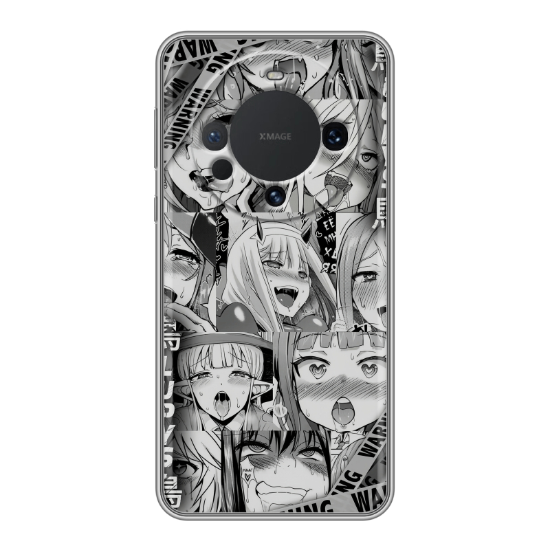 Силиконовый чехол на Huawei Mate 60 с принтом Ahegao Ахегао Аниме Силиконовый чехол на Huawei Mate 60 с принтом Ahegao Ахегао Аниме