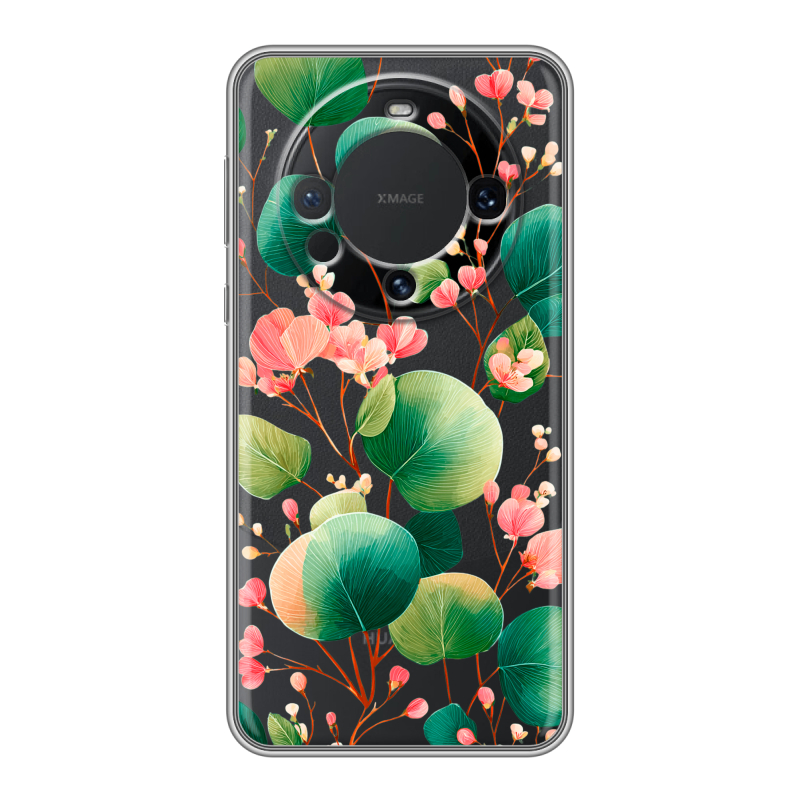 Силиконовый чехол на Huawei Mate 60 с принтом женский Силиконовый чехол на Huawei Mate 60 с принтом женский
