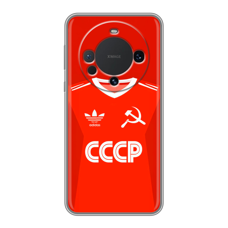 Силиконовый чехол на Huawei Mate 60 с принтом Флаг Герб СССР Силиконовый чехол на Huawei Mate 60 с принтом Флаг Герб СССР