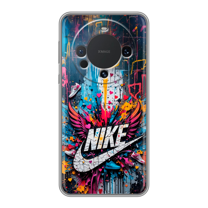 Силиконовый чехол на Huawei Mate 60 с принтом Nike Найк Силиконовый чехол на Huawei Mate 60 с принтом Nike Найк