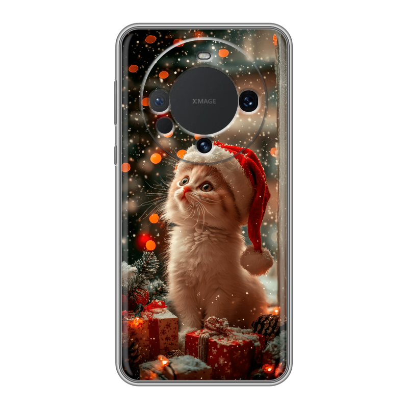 Силиконовый чехол на Huawei Mate 60 с принтом Новый год Силиконовый чехол на Huawei Mate 60 с принтом Новый год