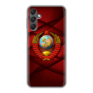 Силиконовый чехол на Samsung Galaxy A25 5G с принтом Герб СССР