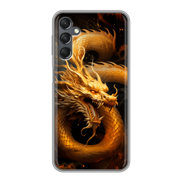 Силиконовый чехол на Samsung Galaxy A25 5G с принтом Золотой дракон Силиконовый чехол на Samsung Galaxy A25 5G с принтом Золотой дракон