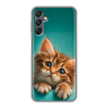 Силиконовый чехол на Samsung Galaxy A25 5G с принтом котенок